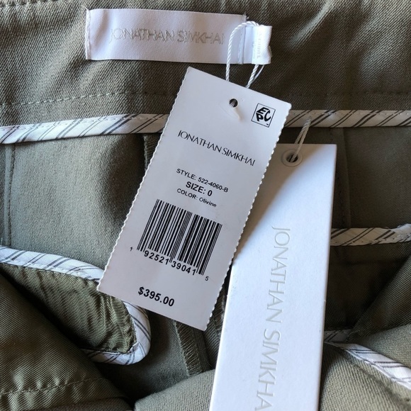 Johnathan Simkhai Straight Leg Cropped Pants Size 0 - Picture 5 of 12